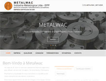 Tablet Screenshot of metalwac.com.br